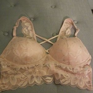 Victorias Secret PINK floral lace bralette